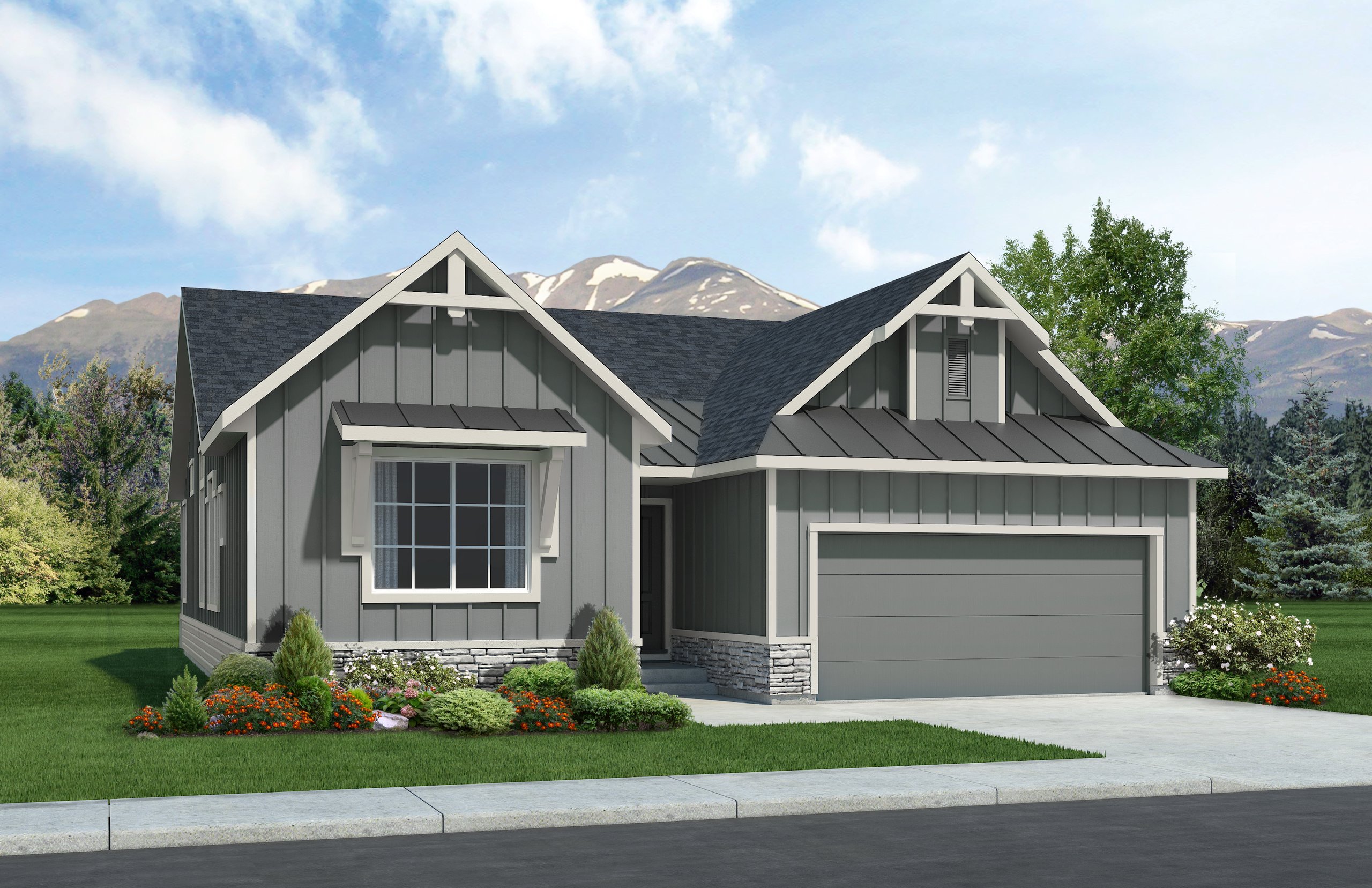 Single Story Home Exterior | Classic Homes